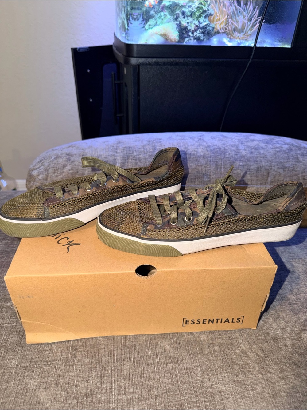 Creative Recreation Kaplan V Camo Mesh Olive Green Sneakers Men’s Size 8